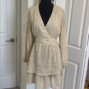 StyleHouse Polka Dot Wrap Dress NWT